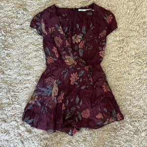 Urban Outfitters Purple Floral Romper